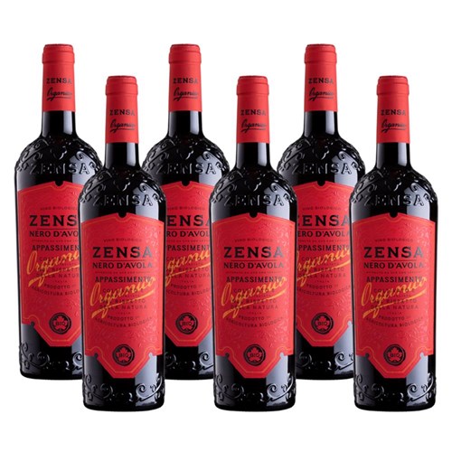 Case of 6 Zensa Nero d'Avola DOC 75cl Red Wine
